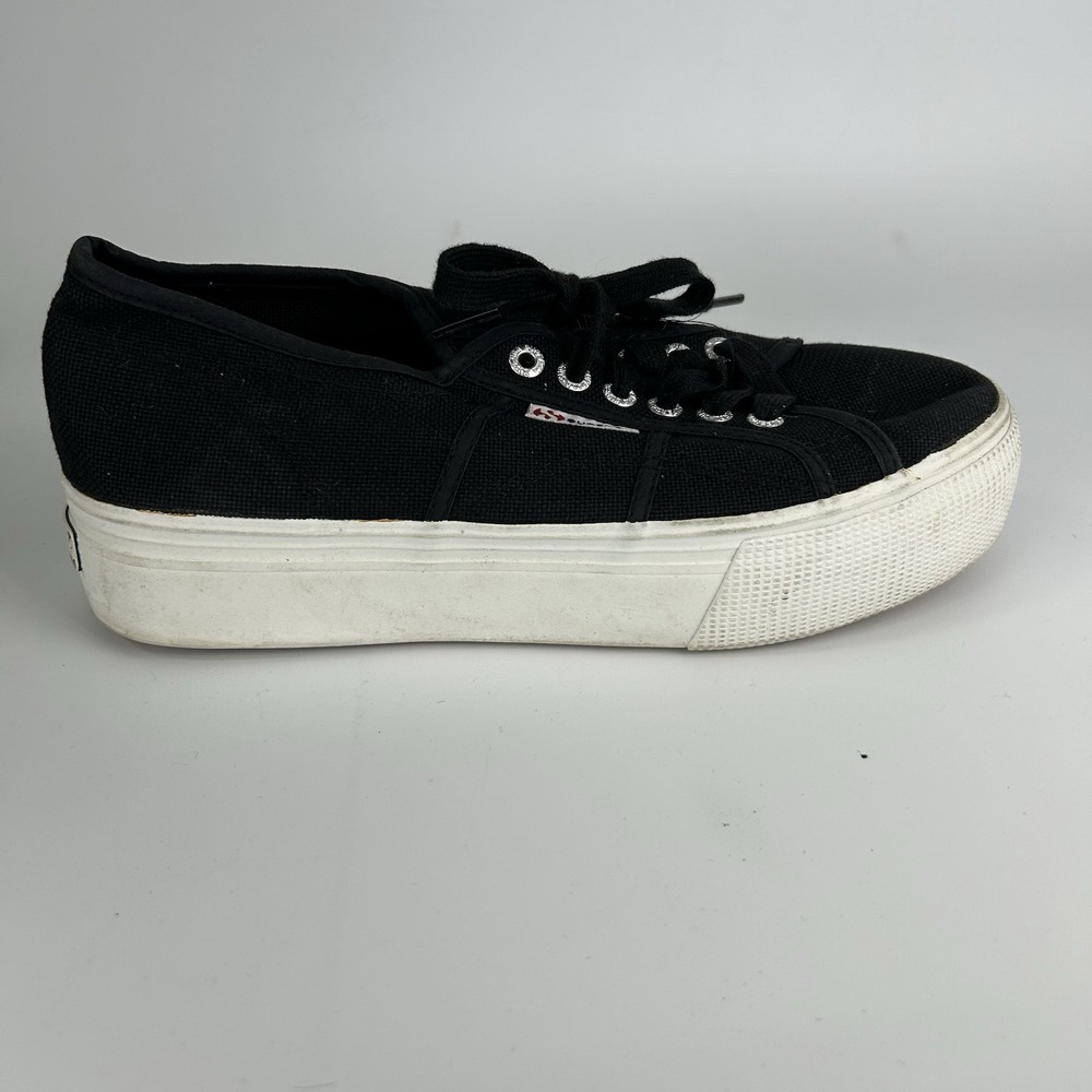 Superga Platform‎ Casual Sneakers Black Women's Size 7 - Picture 7 of 11